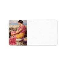 John William Godward - Absence makes the heart gro Personalized Address Label