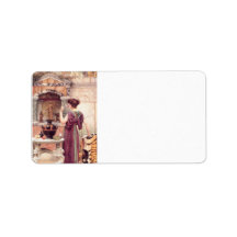 John William Godward - At the Garden Custom Address Label