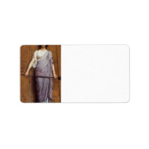 John William Godward - At the Gate Address Label