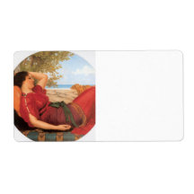 John William Godward - In Realms of Fancy Personalized Shipping Labels