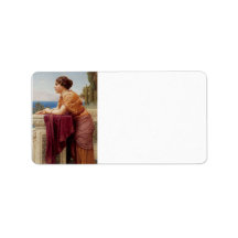 John William Godward - The belvedere Address Label