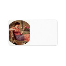 John William Godward - The time of roses Personalized Address Labels