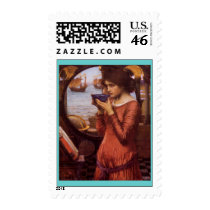 John William Waterhouse - Destiny Postage Stamp