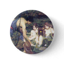 John William Waterhouse - Hylas and the Nymphs Buttons