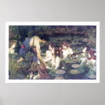 John William Waterhouse - Hylas and the Nymphs Print