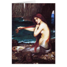 John William Waterhouse Mermaid Card