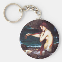 John William Waterhouse Mermaid Key Chain