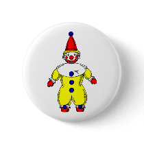 Johnny Automatic Clown Cartoon buttons by inquester Johnny Automatic Clown Cartoon buttons