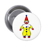 Johnny Automatic Clown Cartoon Pinback Buttons