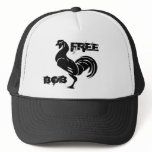 johnny_automatic_rooster_silhouette, FREE , BOB Trucker Hat