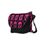 Johnny Skulls Pink Courier Bags