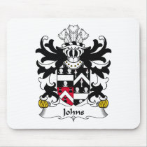 Johns Family Crest mousepads by coatsofarms Johns Family Crest mousepads
