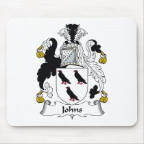 Johns Family Crest mousepads by coatsofarms Johns Family Crest mousepads