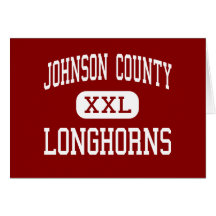 Johnson County - Longhorns - High - Mountain City Greeting Cards