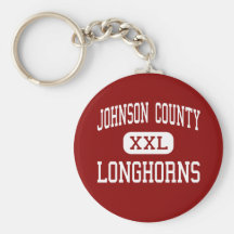 Johnson County - Longhorns - Mountain City Keychains