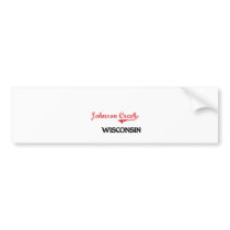 Johnson Creek Wisconsin City Classic Bumper Stickers