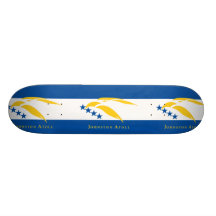 Johnston Atoll (Local), United States flag Skate Board