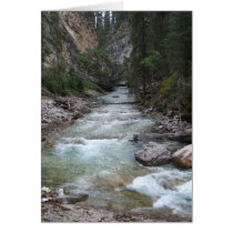 Johnston Canyon Step Falls Greeting Cards