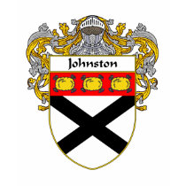 Johnston Coat of Arms/Family Crest (Mantled) t-shirts by NameGame Johnston Coat of Arms/Family Crest (Mantled) t-shirts