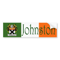 Johnston Coat of Arms Flag Bumper Sticker bumper stickers