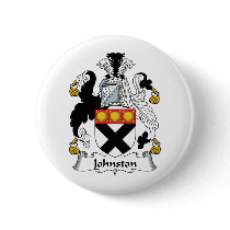 Johnston Family Crest Pinback Button