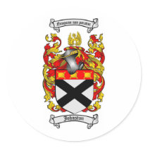 JOHNSTON FAMILY CREST -  JOHNSTON COAT OF ARMS stickers