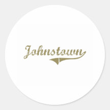 Johnstown Colorado Classic Design Round Stickers