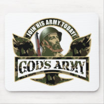 Join His Army Today - God's Army mousepads