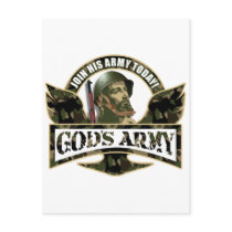 Join His Army Today - God's Army postcards