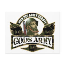 Join His Army Today - God's Army Postcards