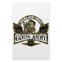 Join His Army Today - God's Army stationery