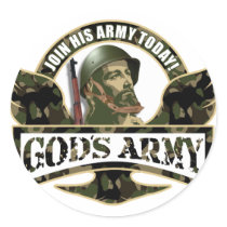 Join His Army Today - God's Army stickers