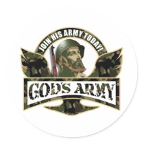 Join His Army Today - God's Army stickers