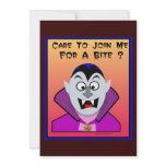 "Join Me For a Bite" Vampire Invitations