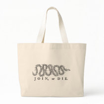 join or die 50 states tote bags