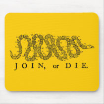join or die 50 states mousepads