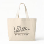 Join, or Die Canvas Bags