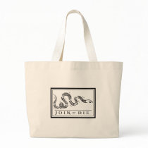 Join or Die Canvas Bag