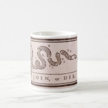 Join or Die Benjamin Franklin Political Cartoon Coffee Mugs