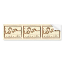 Join or Die Bumper Sticker