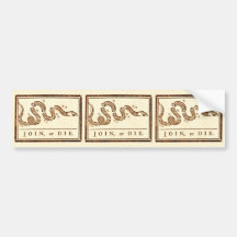 Join or Die Bumper Sticker