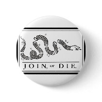 Join or Die Pinback Buttons