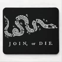 join or die distressed white graphic mousepads by Libertymaniacs join or die distressed white graphic mousepads
