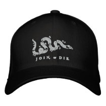 Join or Die Embroidered Hat embroidered hats by Libertymaniacs Join or Die Embroidered Hat embroidered hats