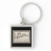 Join, or Die Flag Keychain