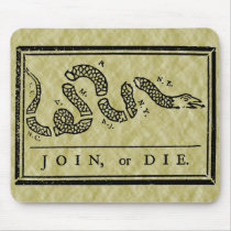 Join Or Die Flag Mouse Pad mousepads