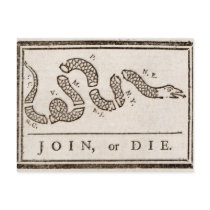 Join, or Die Flag Post Cards