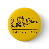Join or Die - Libertarian buttons