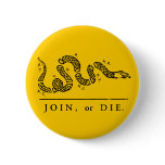 Join or Die - Libertarian Pins