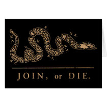 Join Or Die - Libertarian Card